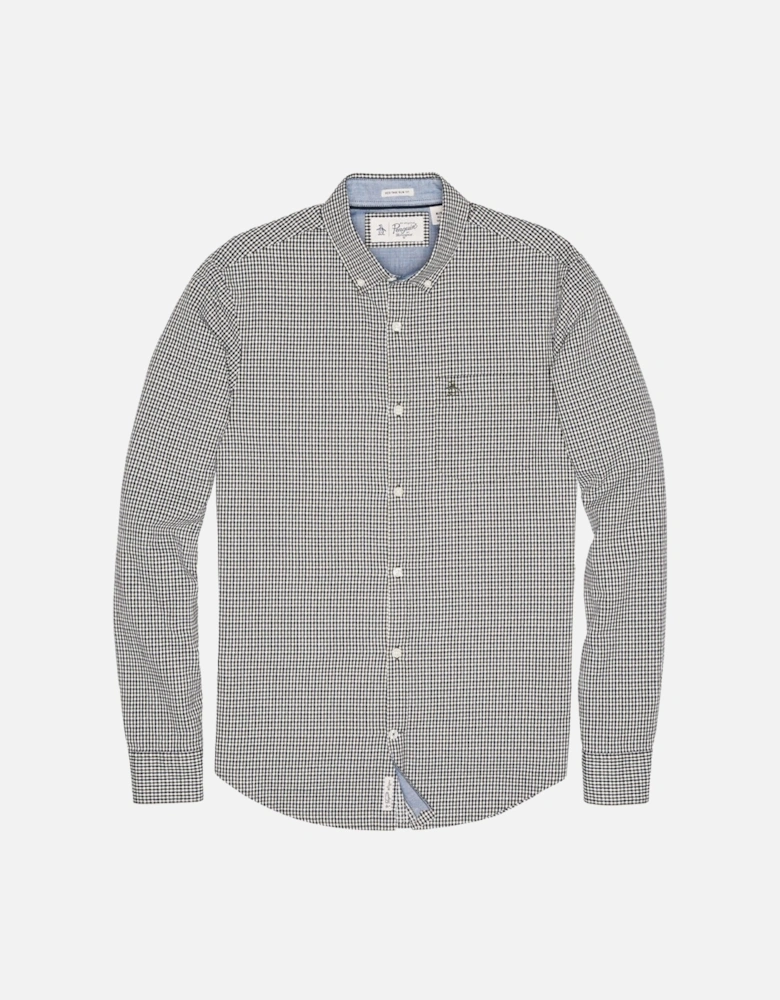 Mini Dot Gingham In Mens Shirt