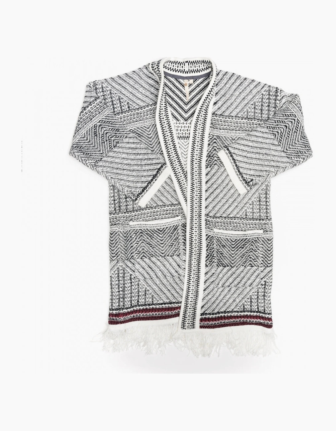 White Stuff Women's White Stuff Tribe Pattern Womens Cardi AW17 - Black/Multi