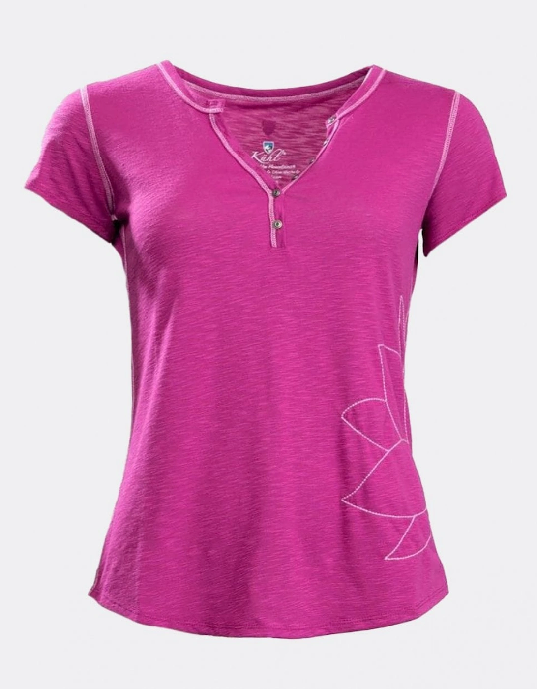 Women's Kuhl Sora Henley Womens Top - Orchid - Pink - Size: 10/8
