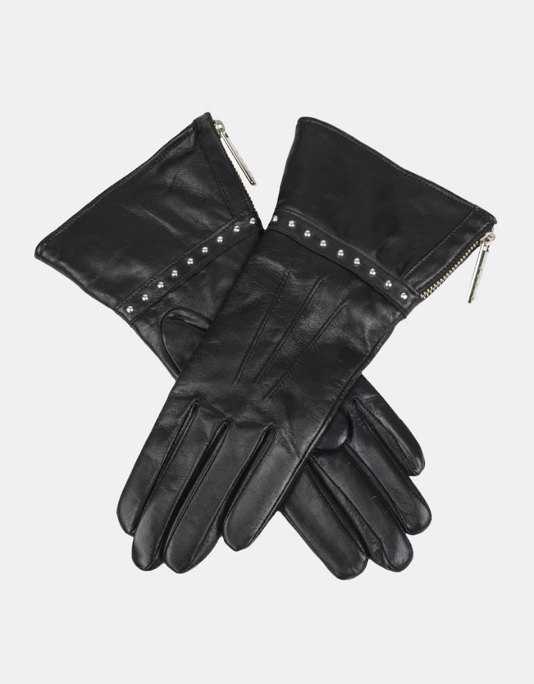 Women's Dents Monica Faux Sherling Womens Gloves - Black - Size: S