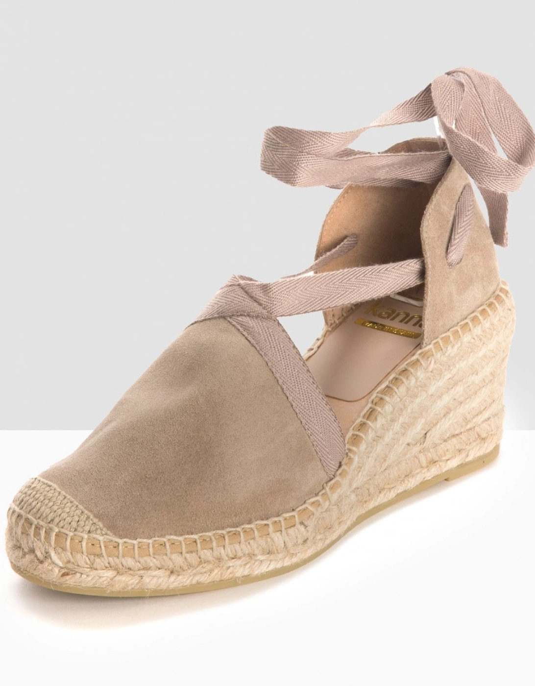 Ania Cortina Wedged Tie Sandals, 3 of 2