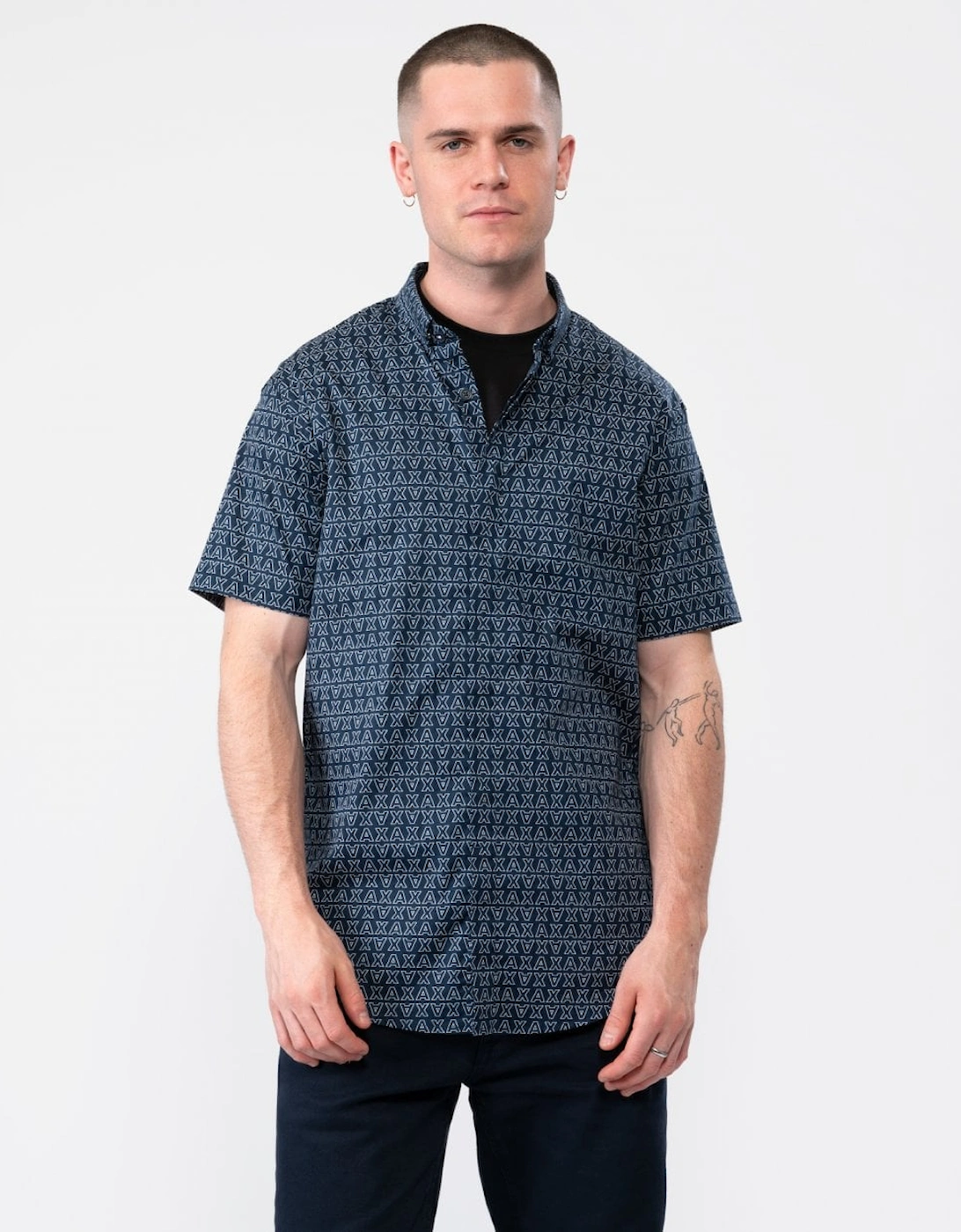 Mens Short Sleeve AOP Shirt, 5 of 4