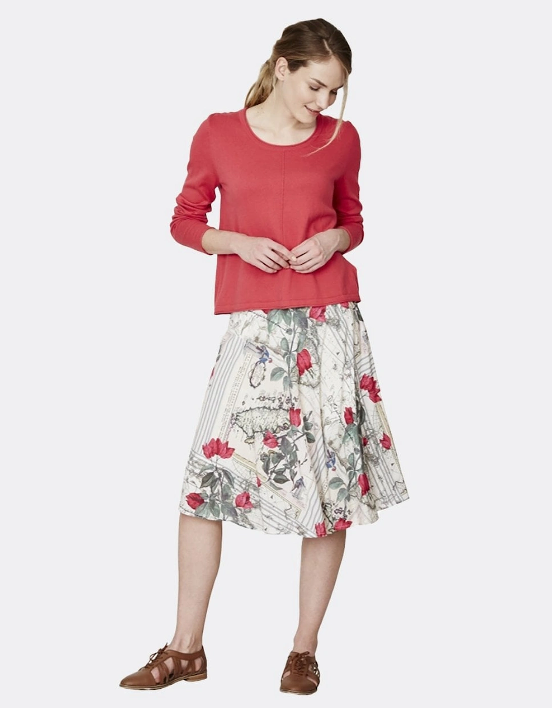 Thought Women's Thought Isadora Womens Top - Raspberry - Pink/Red