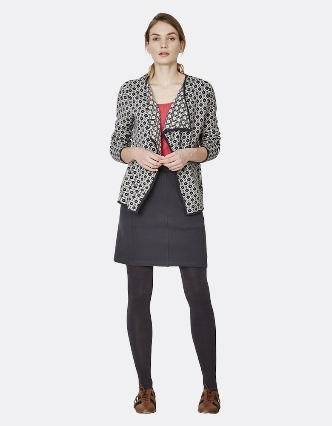 Women's Thought Zena Womens Cardigan - Cream - Size: 12