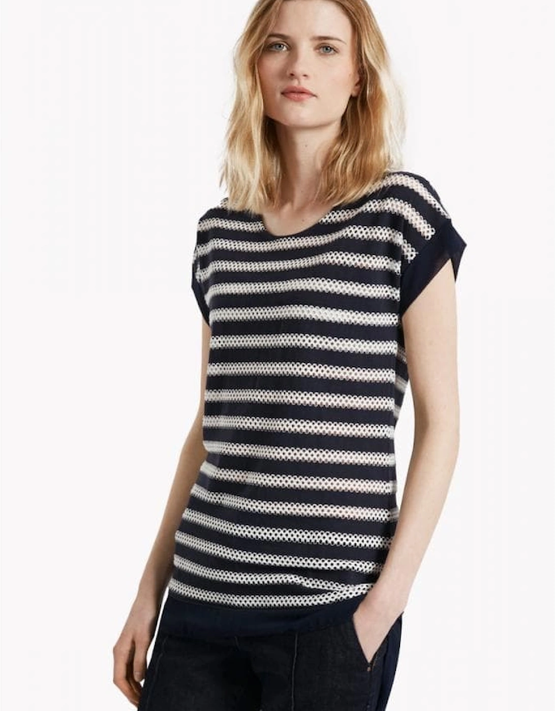 Great Plains Lattice Stripe Womens Tee, 5 of 4