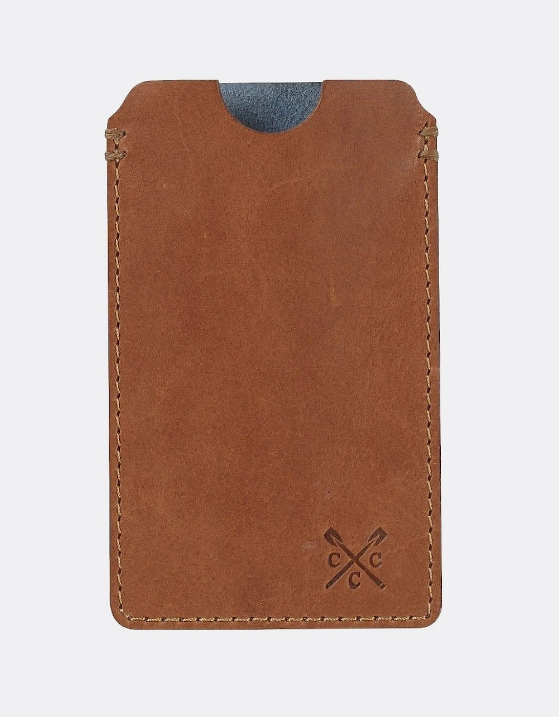 Crew Clothing Oakham Leather Phone Sleeve for iPhone 4/iPhone 5 - Brown - Size: ONE size