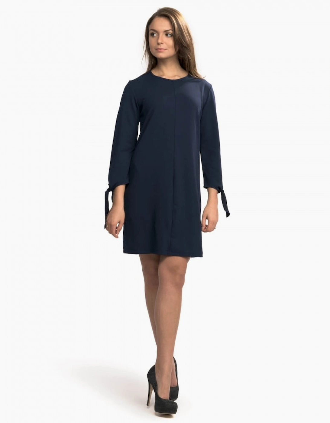 Women's Great Plains Tania Tie Jersey Shift Womens Dress - Navy - Size: 18/16