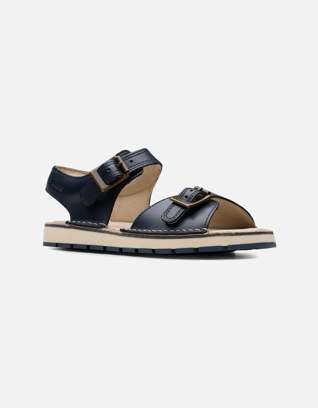 Clarks Girls Navy 'S Playsun Reef K Sandals - Size: 8.5/F (Standard) Kids