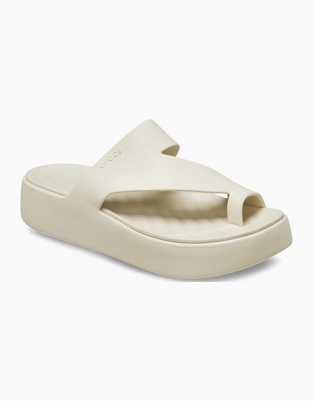 Crocs Women's Getaway Womens Platform Toe Loop Sandals - White - Size: 4