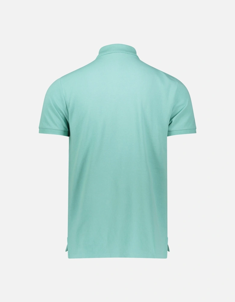 Ralph Lauren Iconic Mesh Polo Shirt – Custom Slim Fit in Celadon Green
