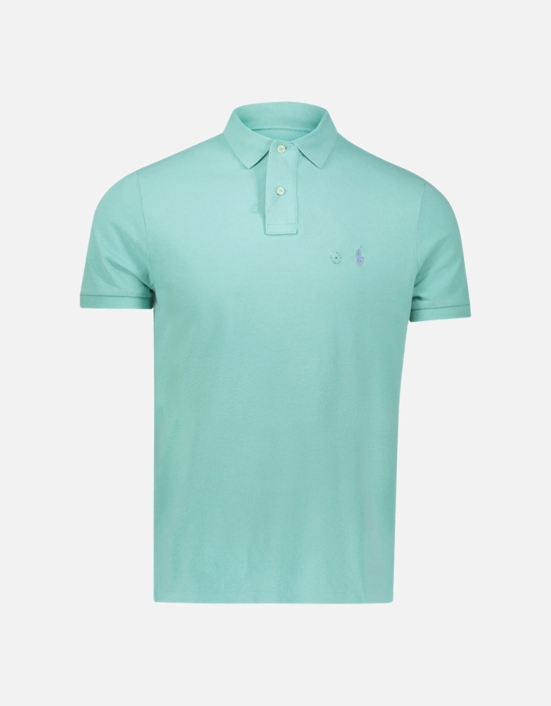 Ralph Lauren Iconic Mesh Polo Shirt – Custom Slim Fit in Celadon Green