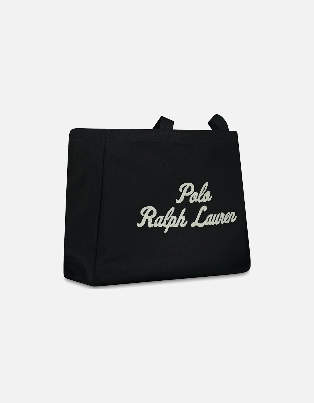 Ralph Lauren Embroidered Canvas Tote Bag – Black