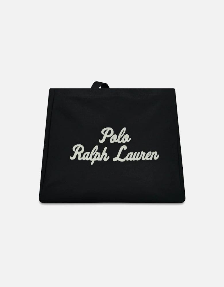 Ralph Lauren Embroidered Canvas Tote Bag – Black