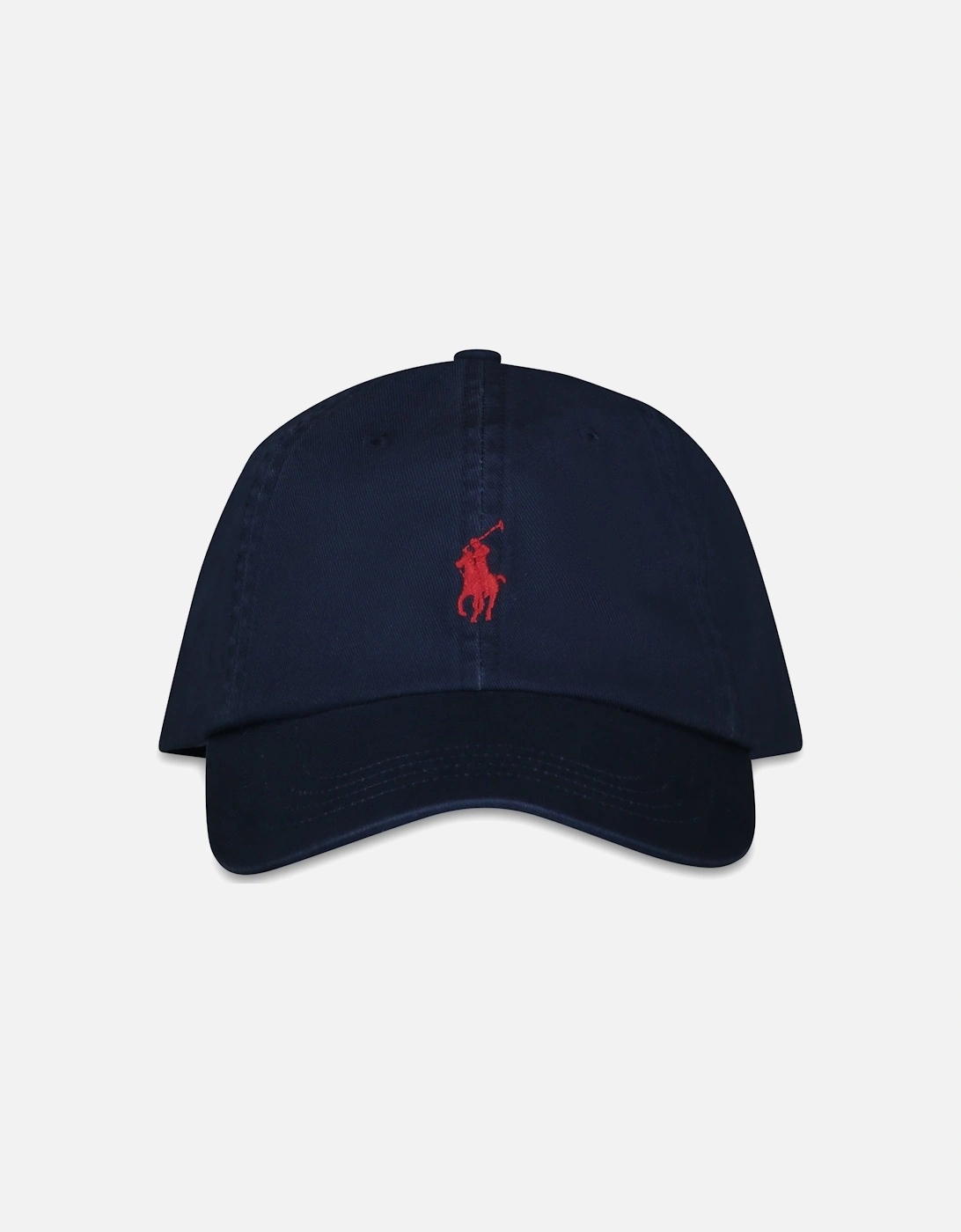 Ralph Lauren Iconic Cotton Chino Ball Cap – Newport Navy/Red, 4 of 3
