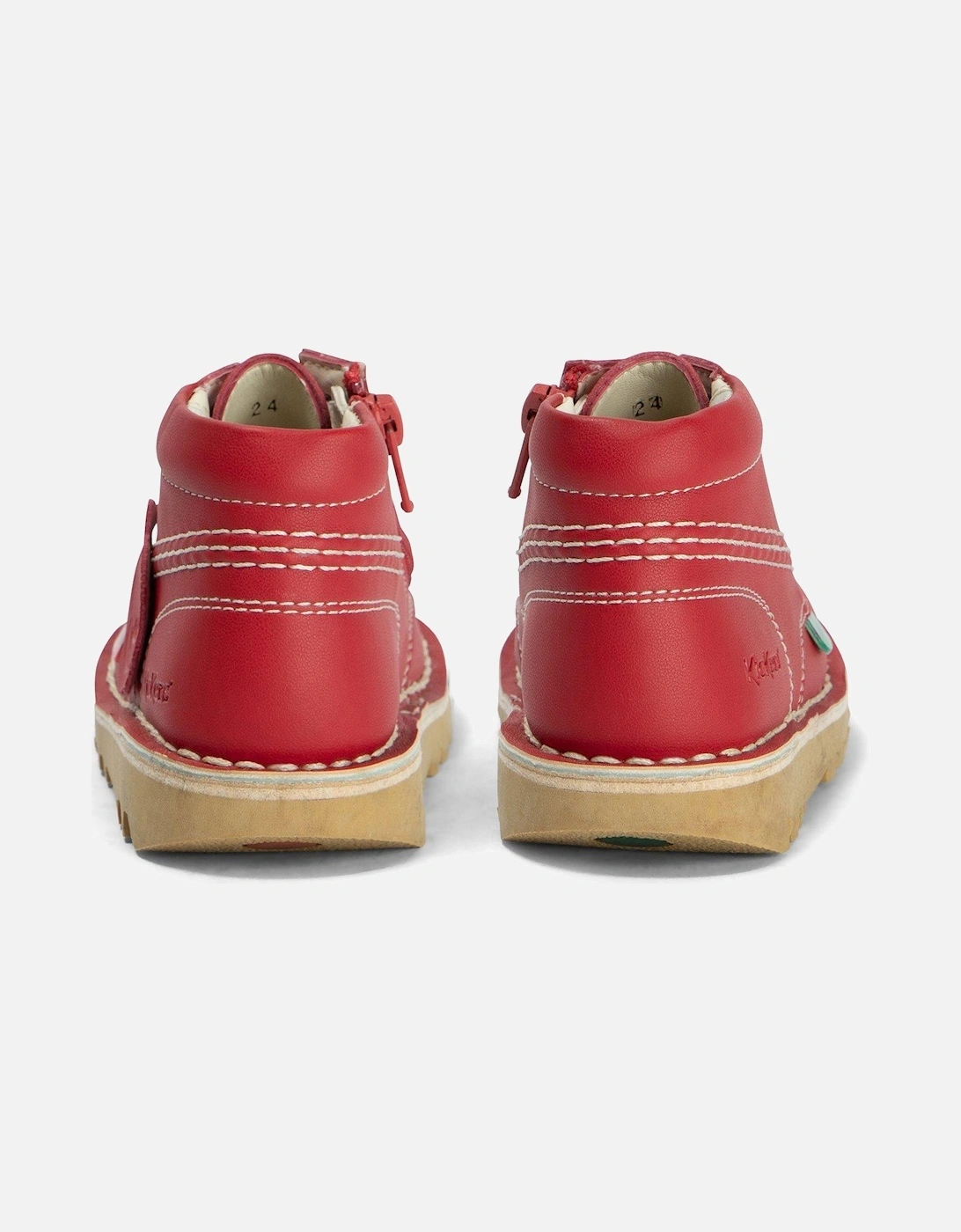Kick Hi Zip Shoes - Red