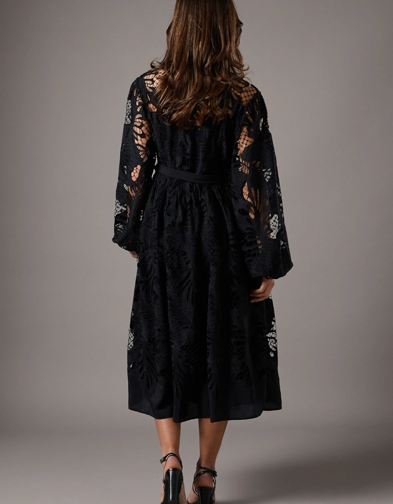 Cutwork Shirt Dress