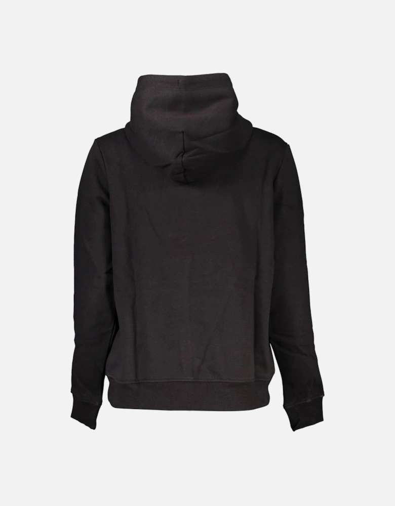 Organic Cotton Hooded Sweatshirt with Embroidery and Logo. Women -