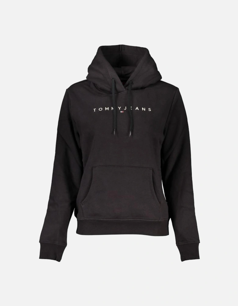Organic Cotton Hooded Sweatshirt with Embroidery and Logo. Women -
