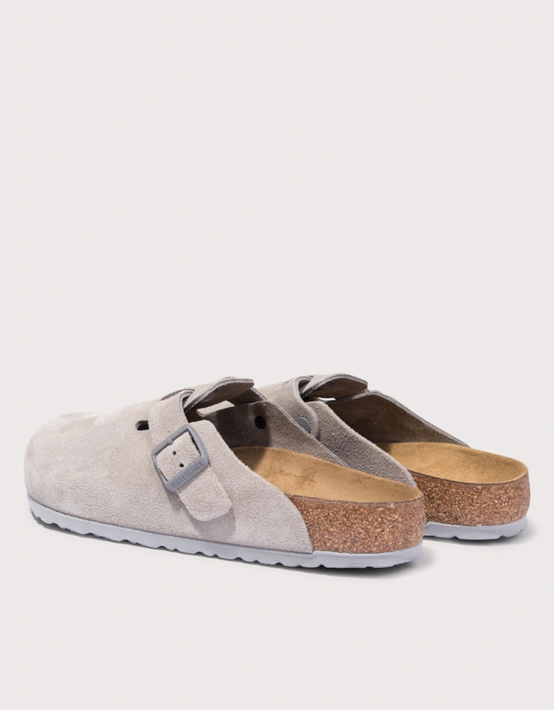 Boston Suede Leather Clogs