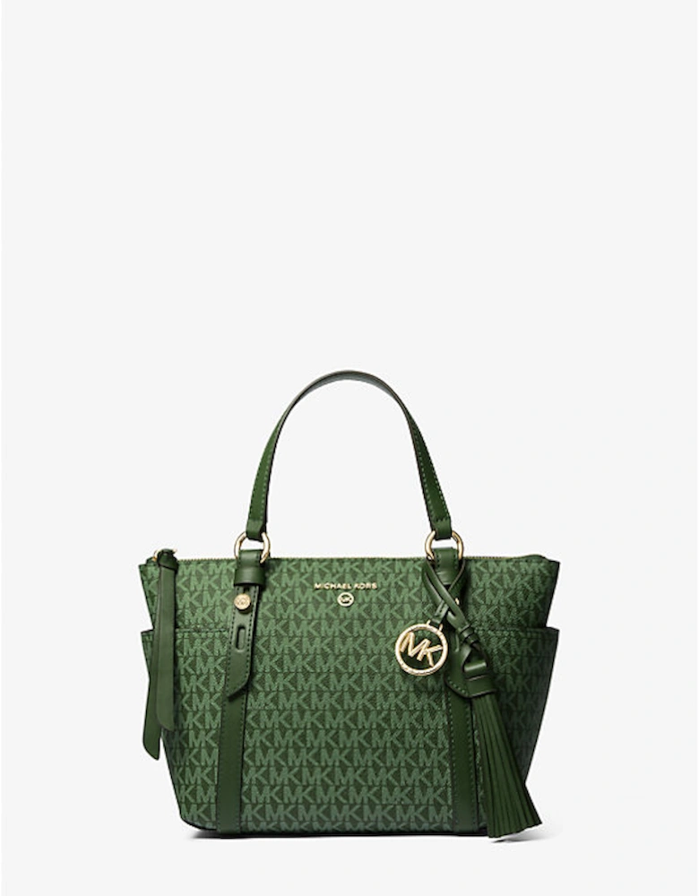 Sullivan Small Logo Top-Zip Tote Bag