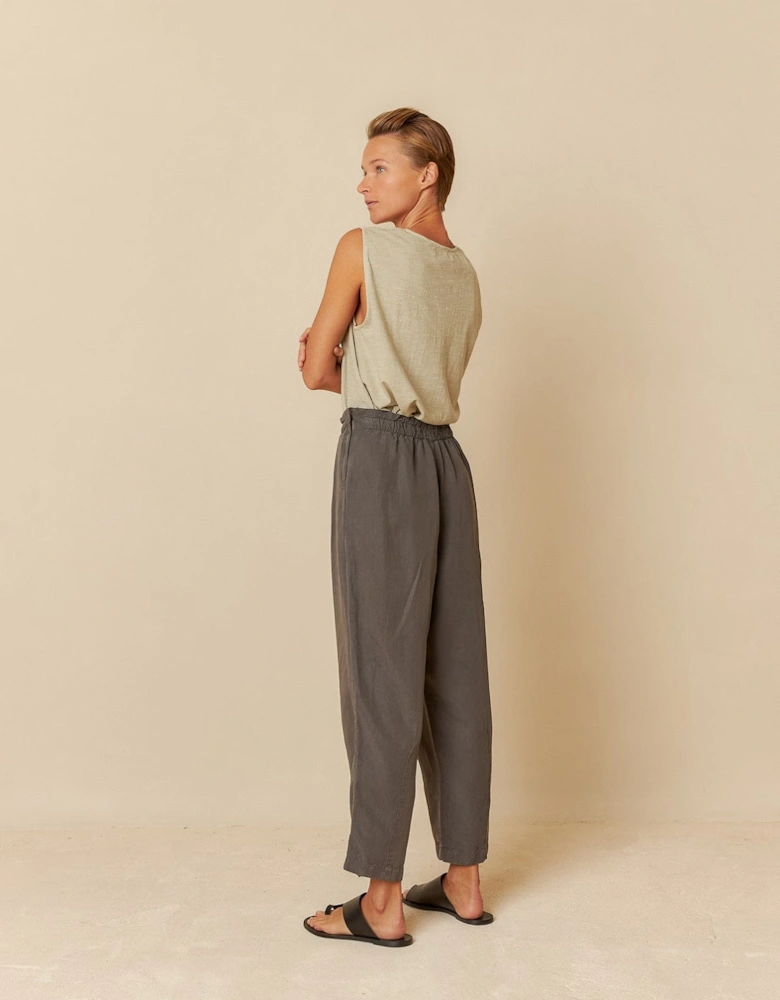 Carbon Linen Trousers