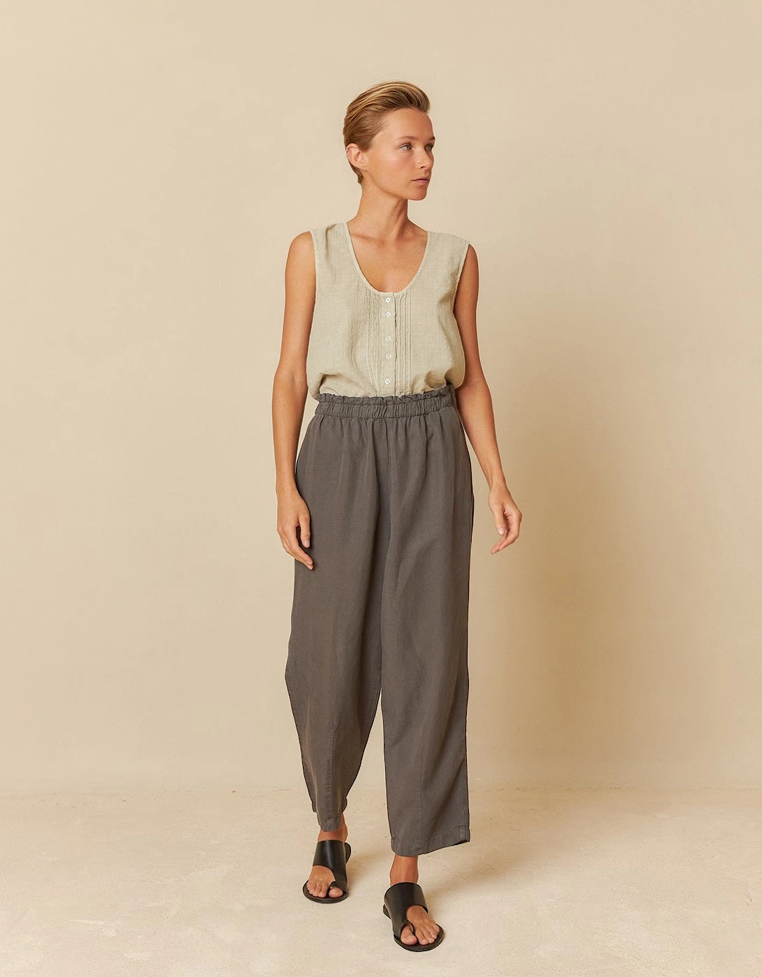 Carbon Linen Trousers, 3 of 2