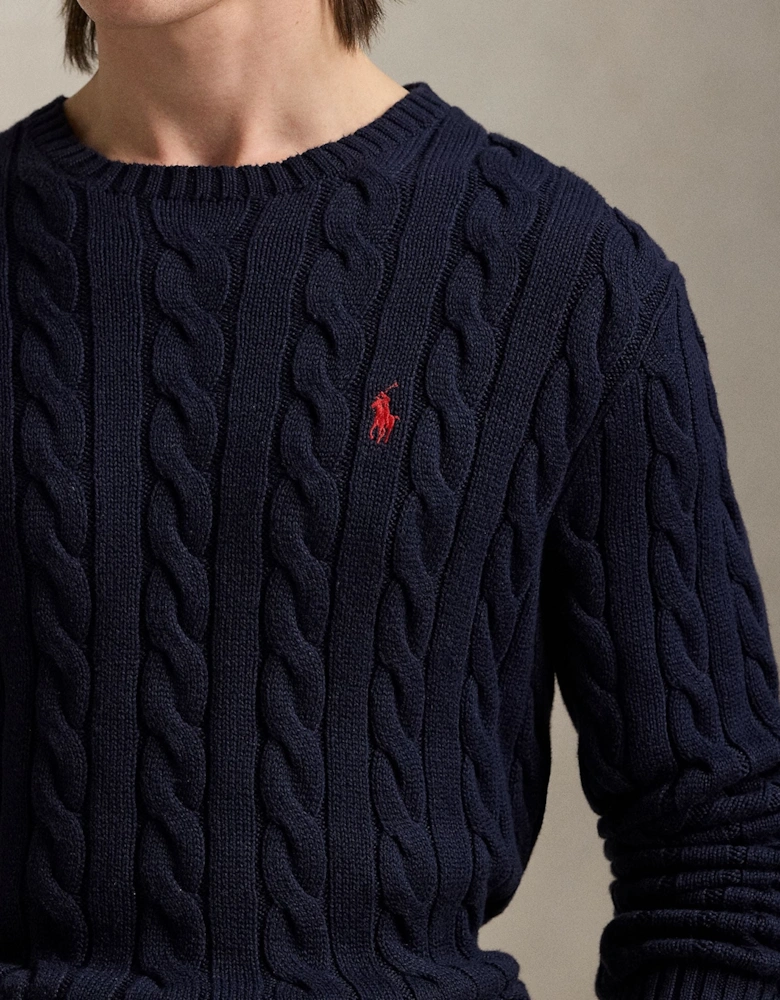 Ralph Lauren Cable Crew Knitwear - Navy