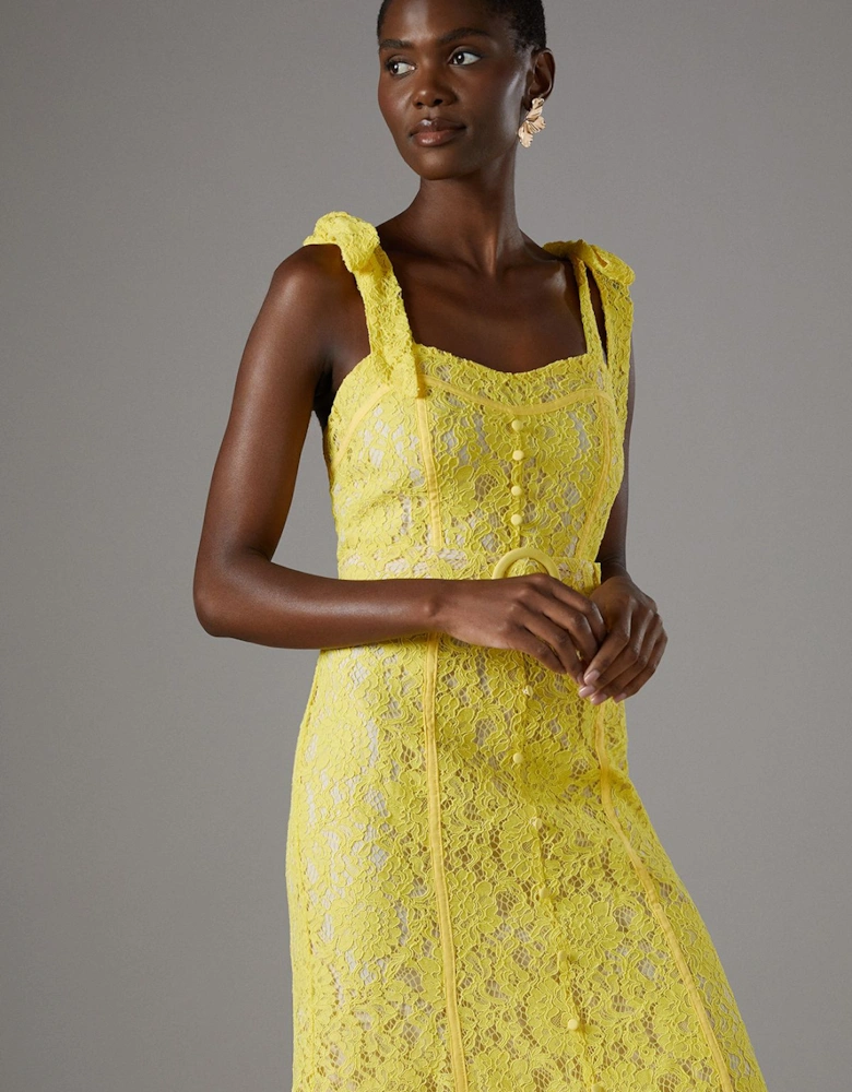 Lace Halter Maxi Dress