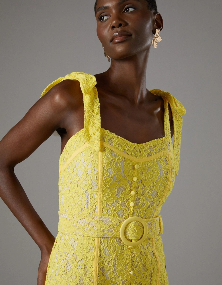 Lace Halter Maxi Dress