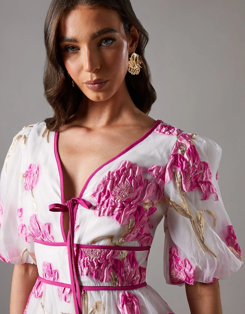 Jacquard Mini Dress
