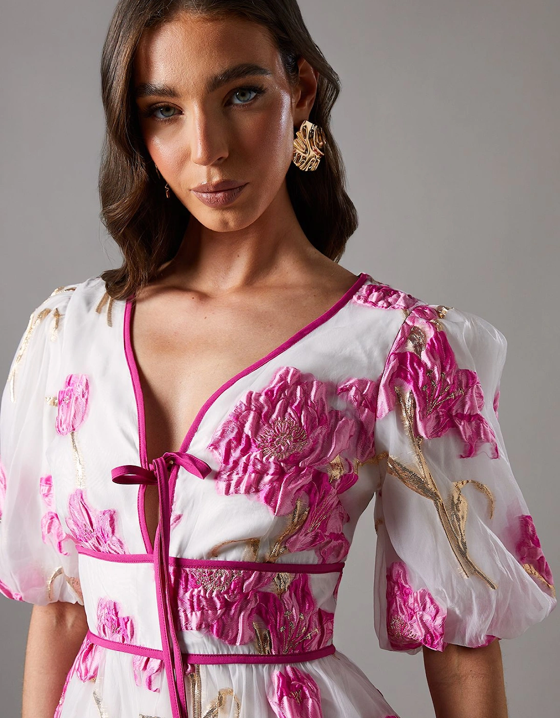 Jacquard Mini Dress