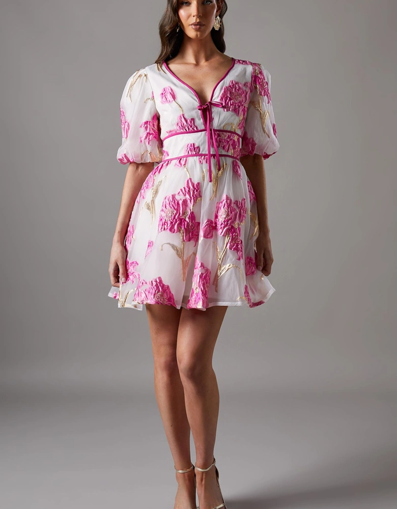Jacquard Mini Dress