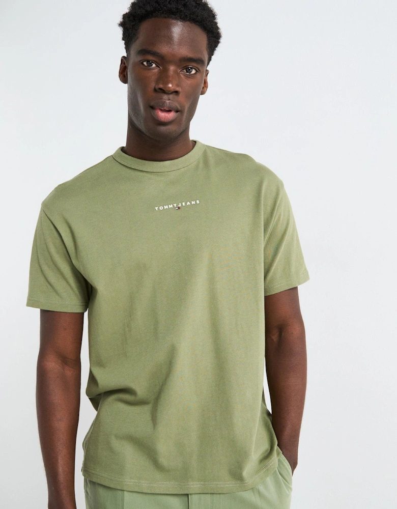Relaxed Linear Logo T-shirt - Green