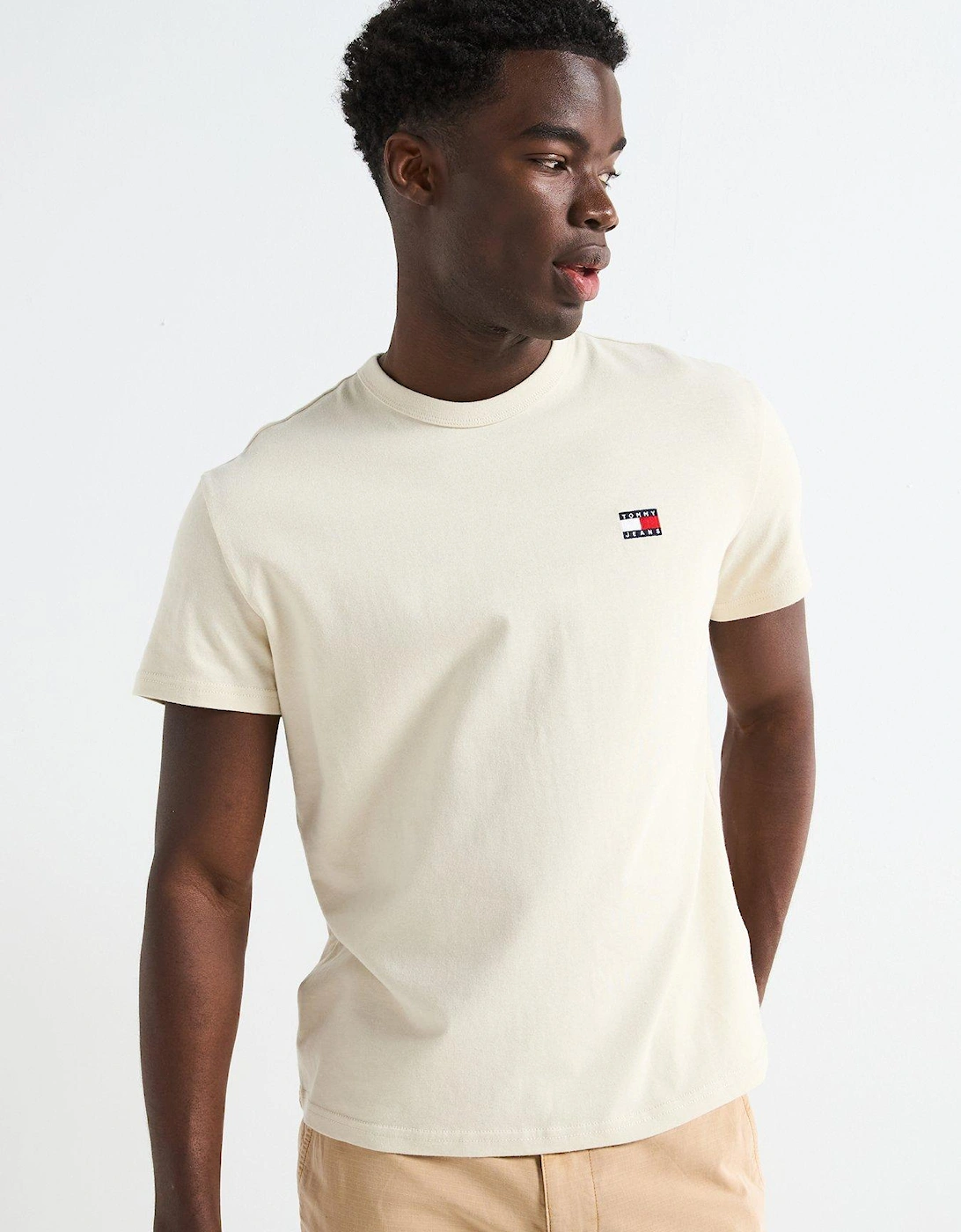 Regular Fit Left Chest Badge T-Shirt - Natural, 2 of 1
