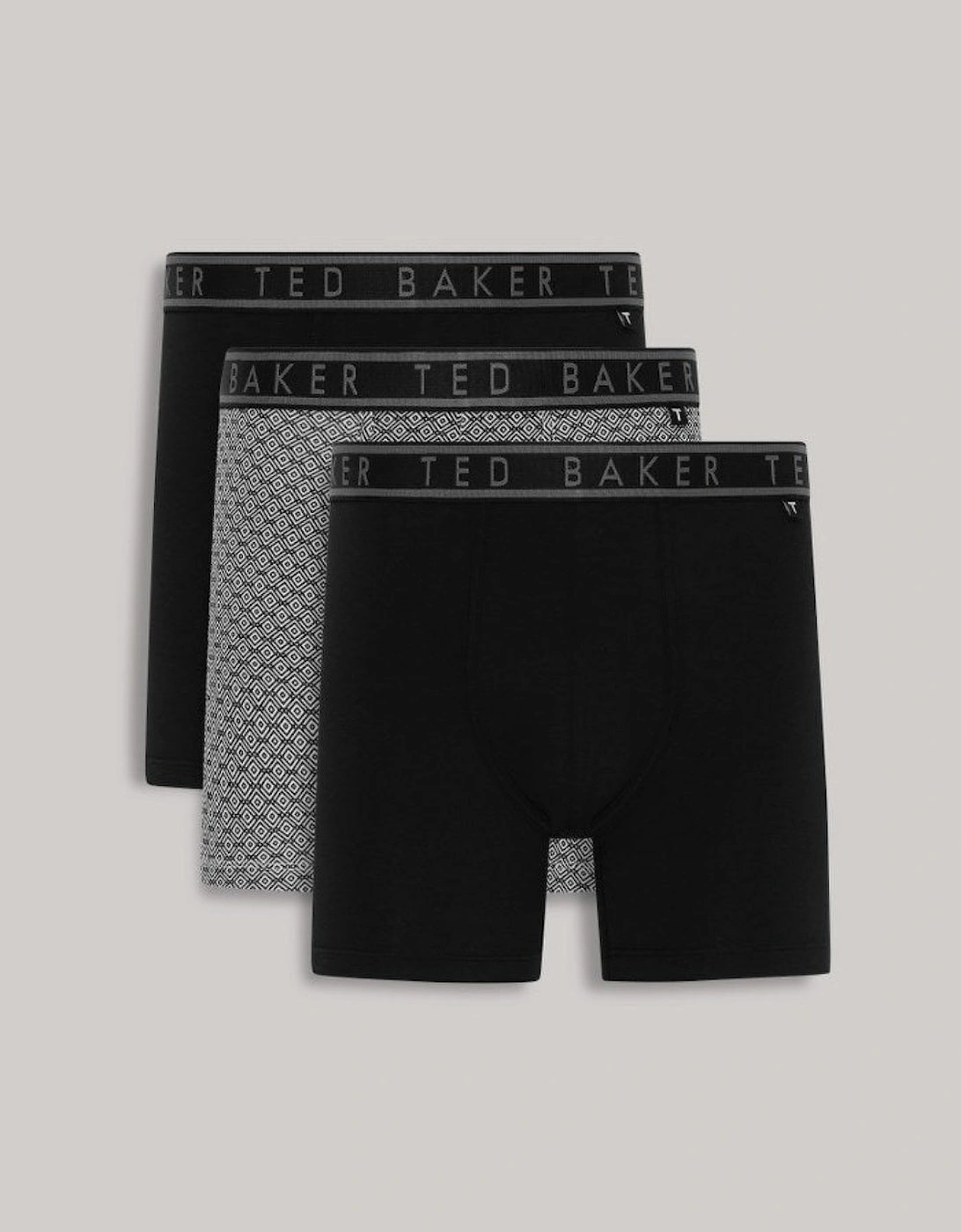 Ted Baker Men's Black 3-Pack Boxer Briefs, /Micron - : 32/33/32 Medium