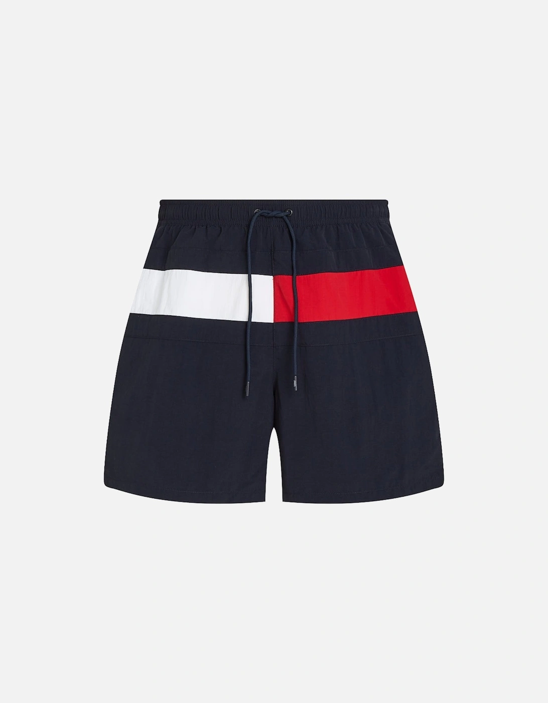 Tommy Hilfiger Men's Black Drawstring Block Swim Shorts, Desert Sky - : 32/30/31 Small