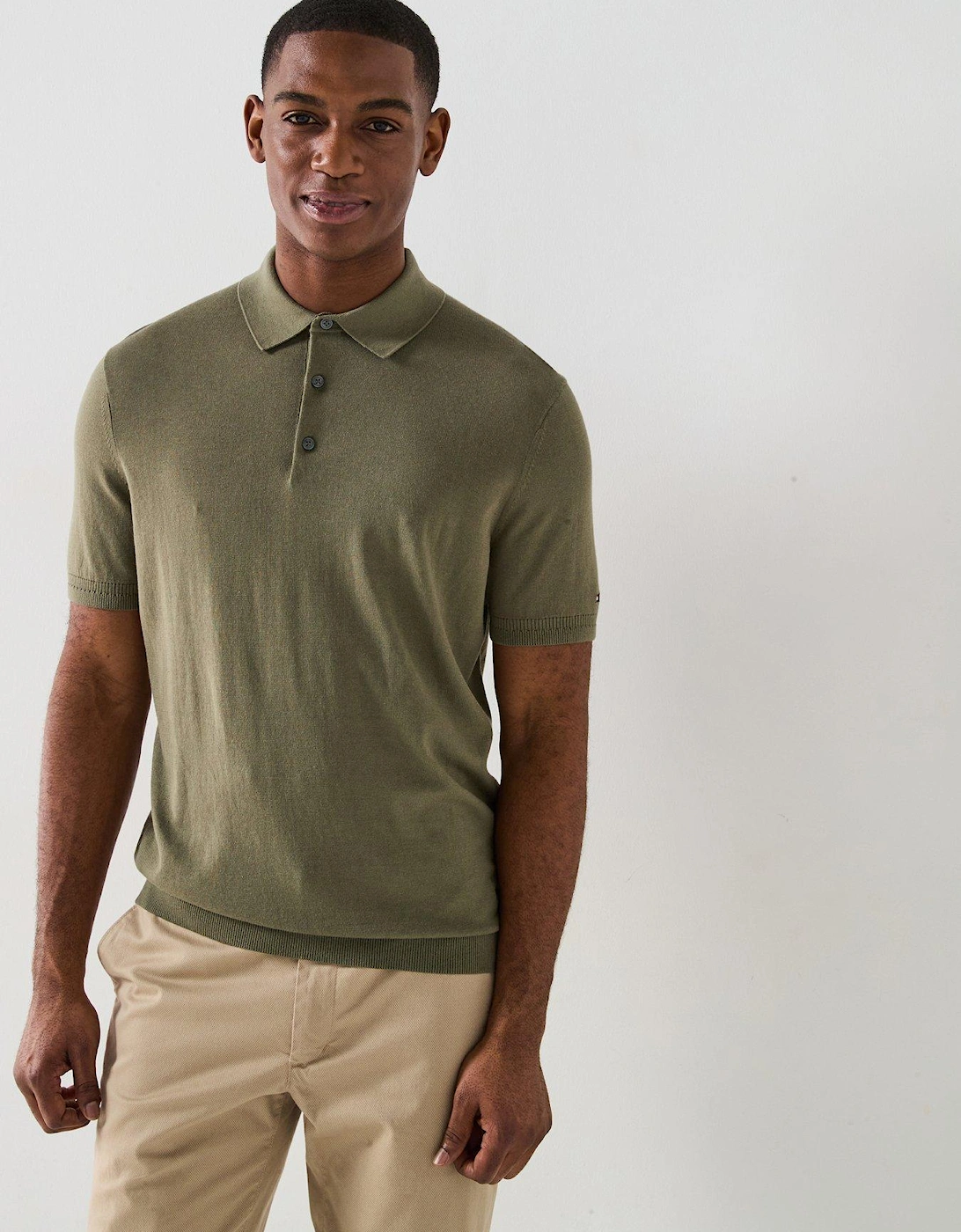 Dc Cotton Lyocell Polo Shirt - Khaki, 2 of 1