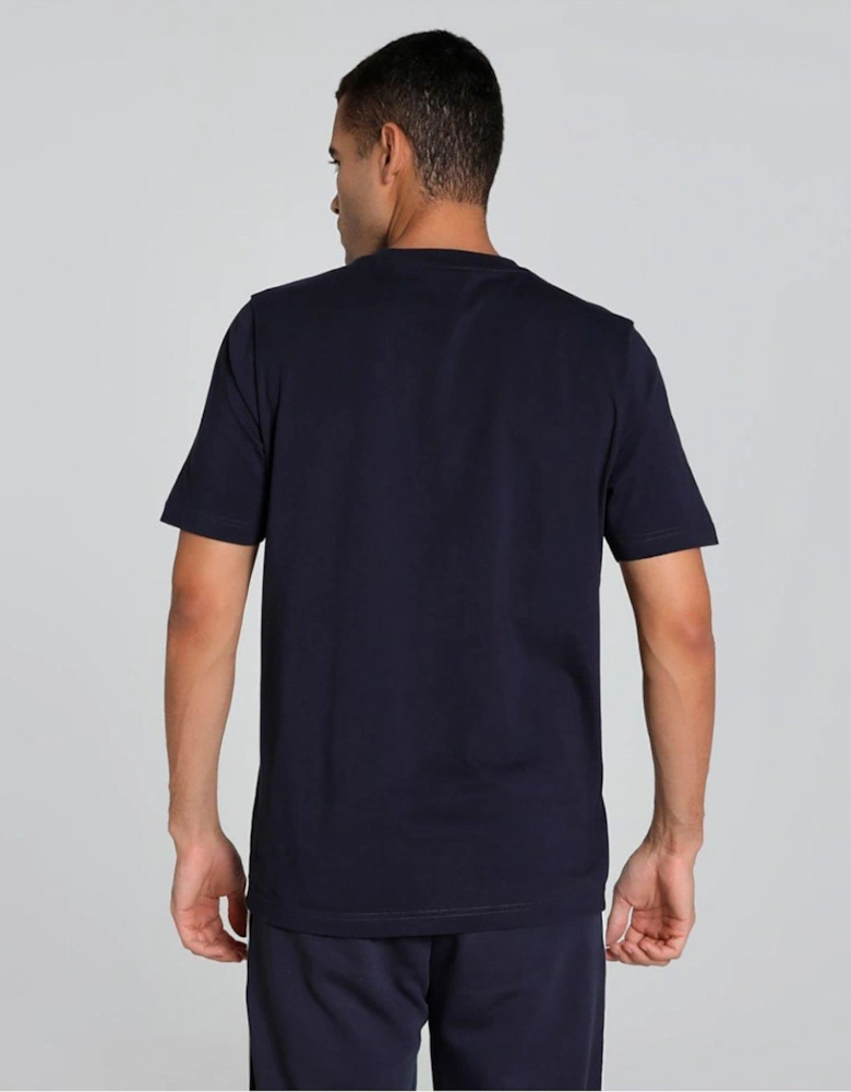 Mens Essential Small No 1 Logo Tee - Navy