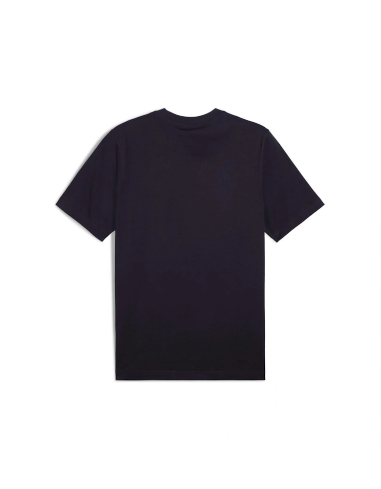 Mens Essential Small No 1 Logo Tee - Navy