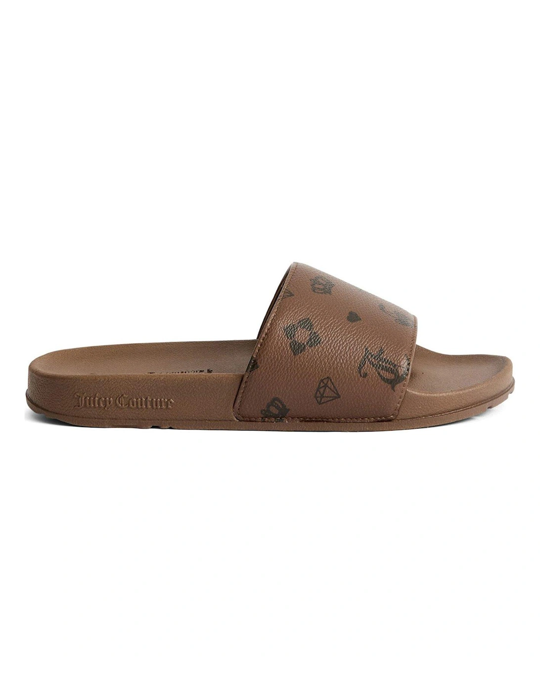 Mia Monogram Pu Sliders - Black, 2 of 1