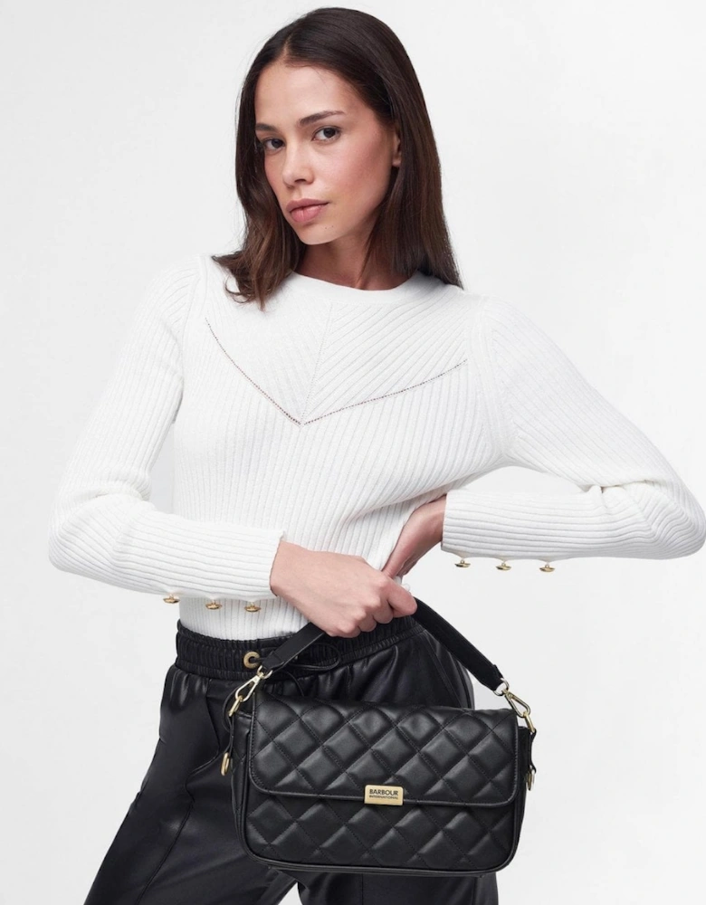 Quilted Soho Womens Crossbody Bag