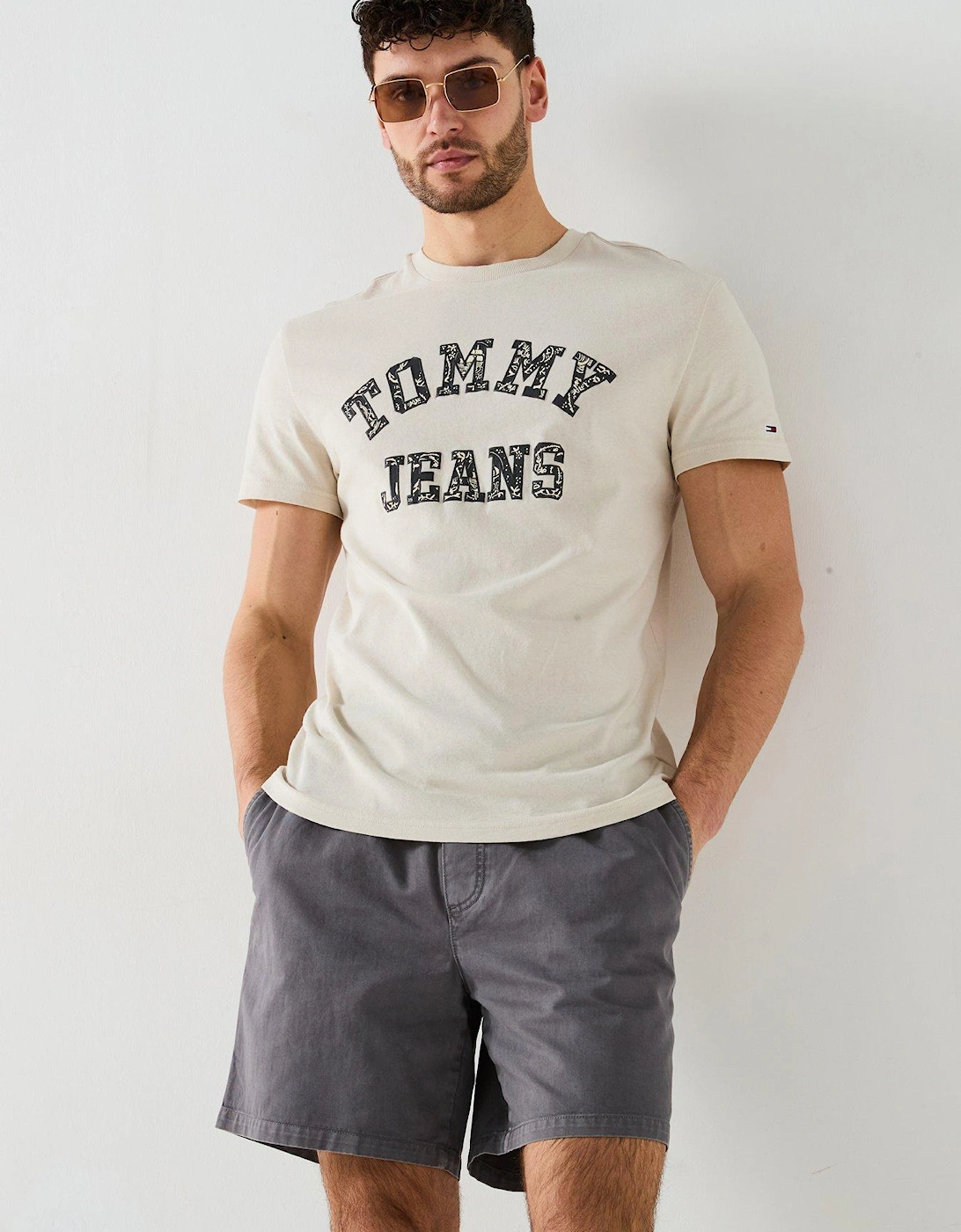 Paisley Varsity Logo T-Shirt - Natural, 2 of 1