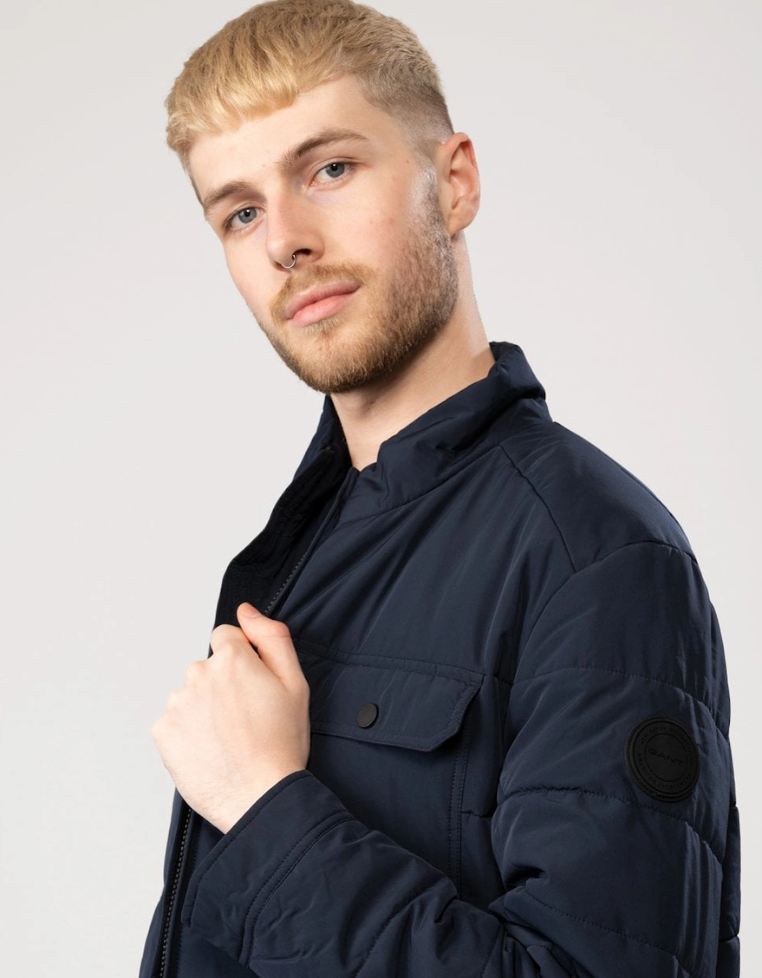Mens Channel Quilted Jacket