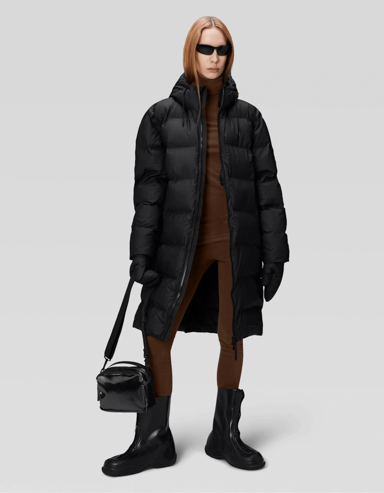 Alta Long Unisex Puffer Jacket - 01 Black