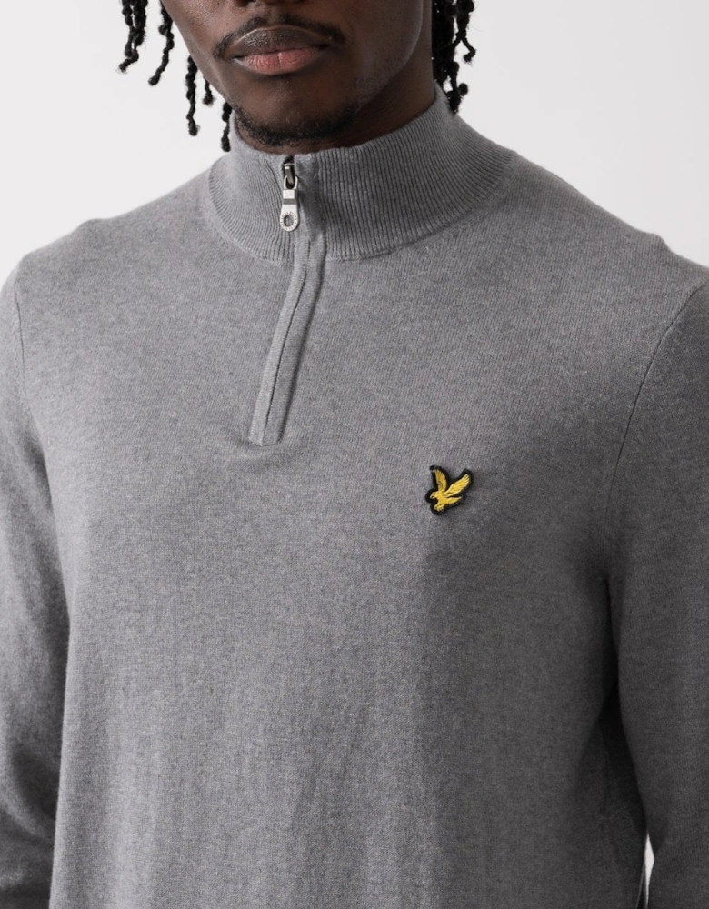 Lyle & Scott Cotton Merino Mens Quarter Zip Jumper