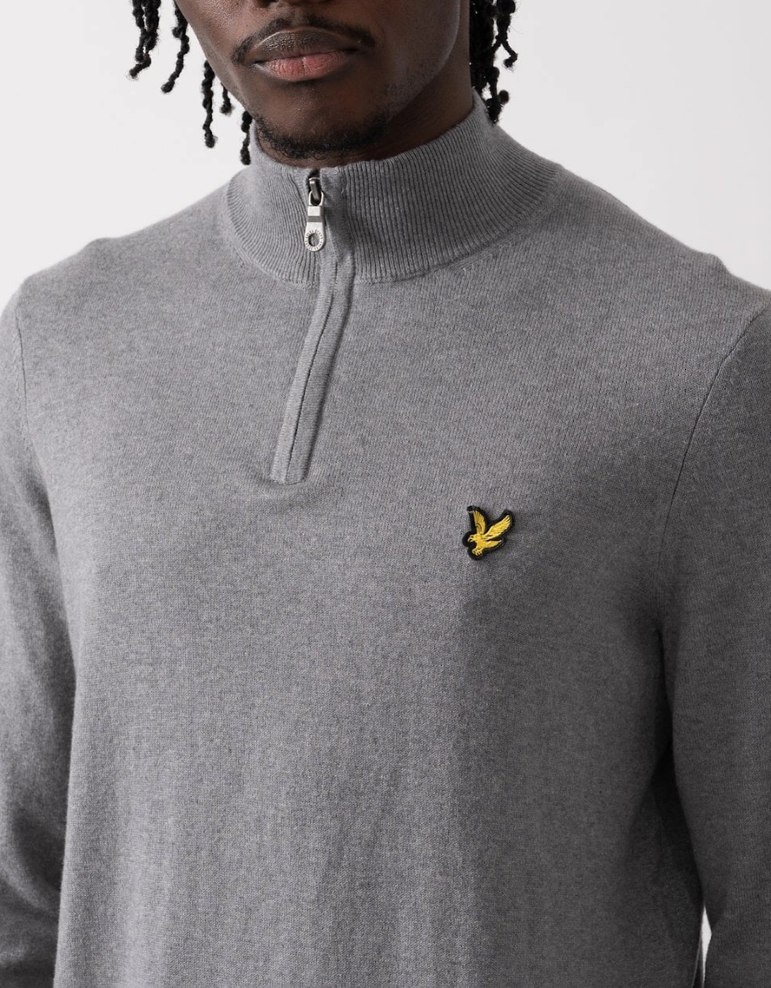 Lyle & Scott Cotton Merino Mens Quarter Zip Jumper