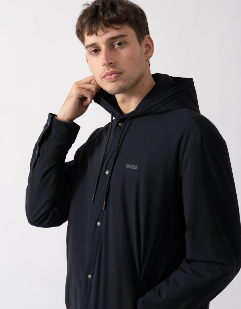 BOSS Green Benat Mens Hooded Overshirt