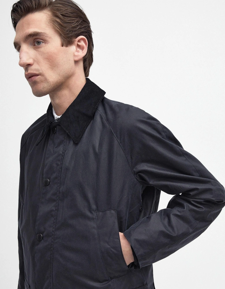 Ashby Mens Wax Jacket - Navy