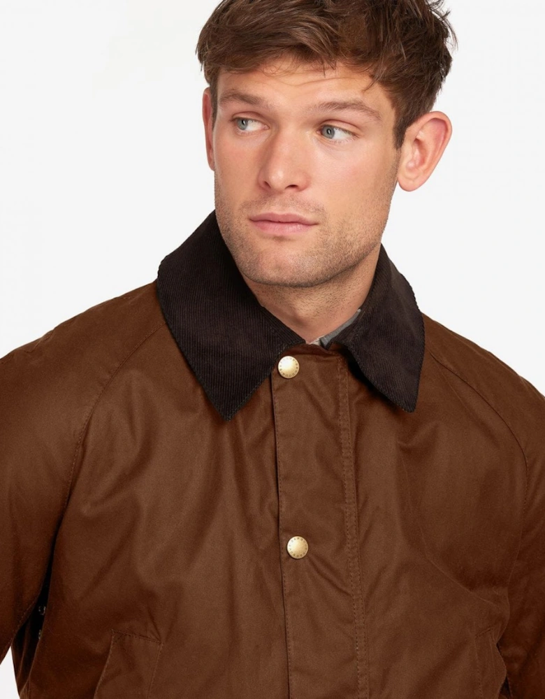 Ashby Mens Wax Jacket - Bark