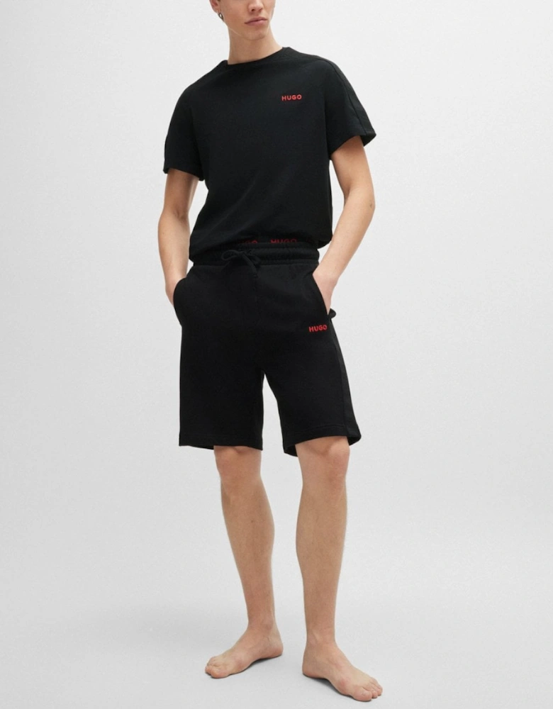 HUGO Tonal Logo Mens Loungewear Shorts